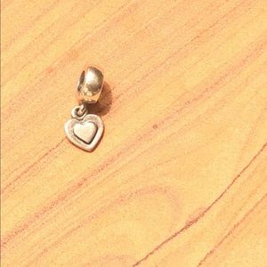 Pandora Silver Heart Dangle Charm 790373